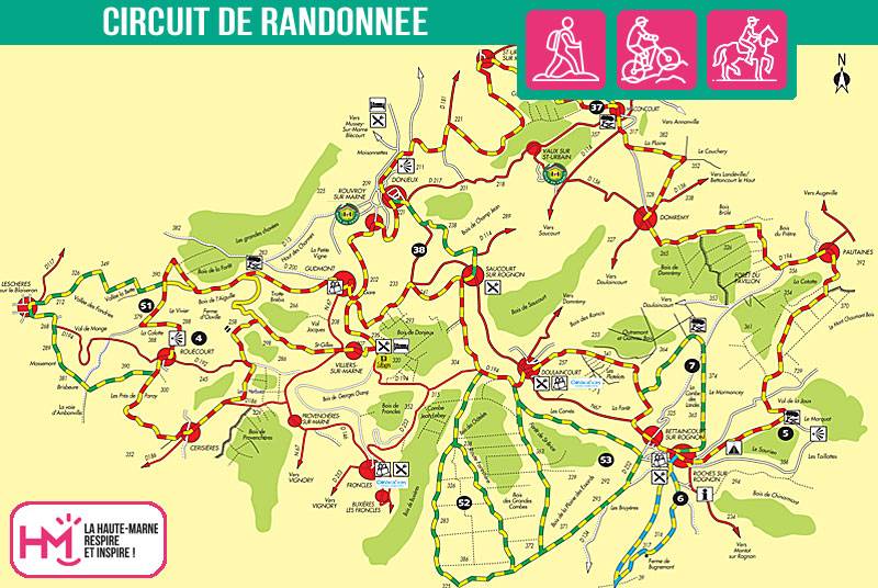 Randonnée : GR de Pays Marne et Rognon - N°3