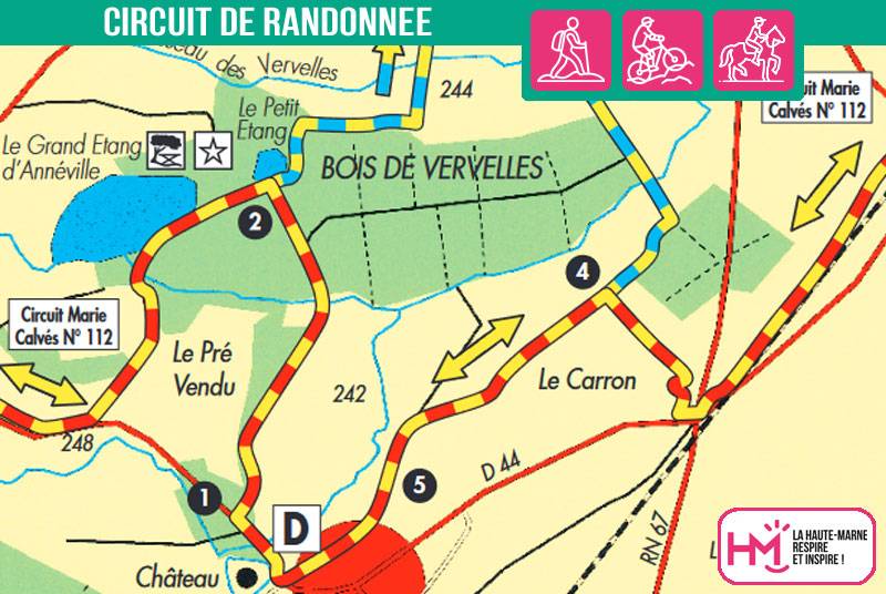 Randonnée : Les Vervelles - PR N°107