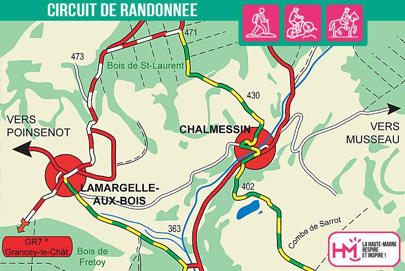 Randonnée : Le Vals des Tilles - PR N°42