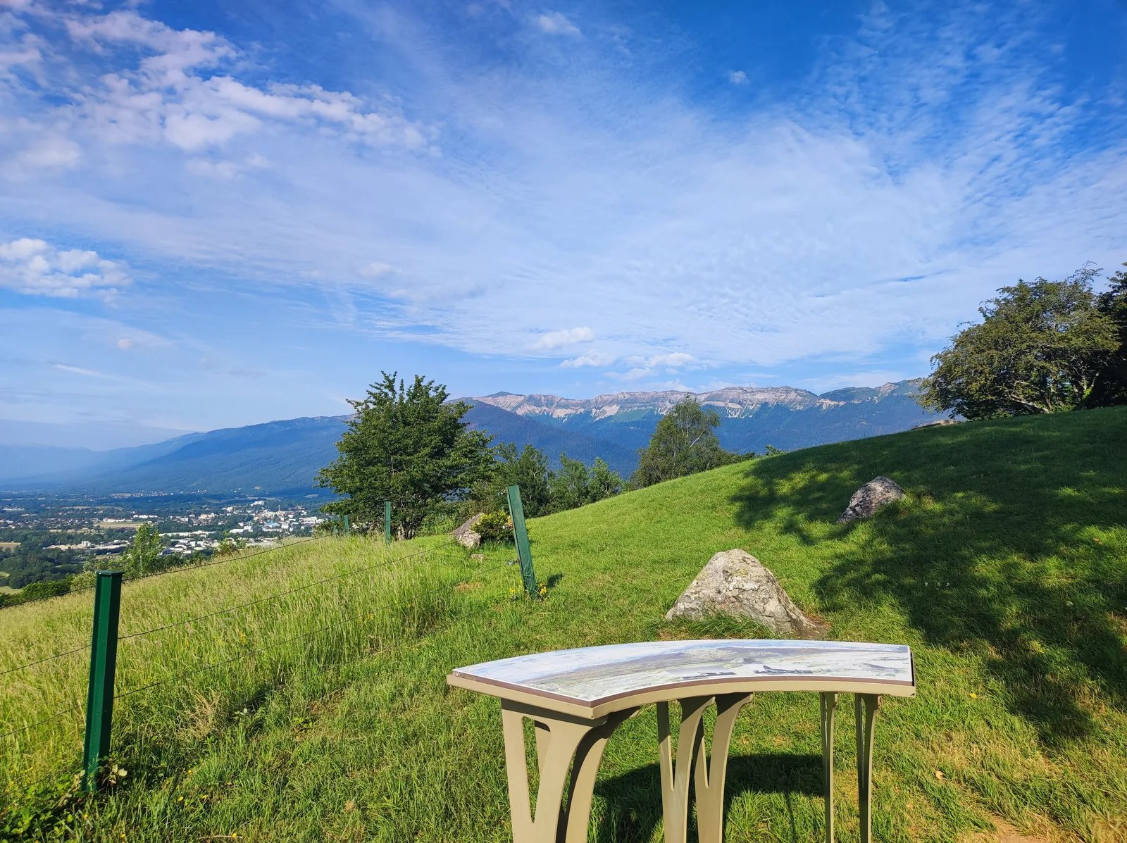 Photo : Table d'orientation de la Chapelle de Riantmont